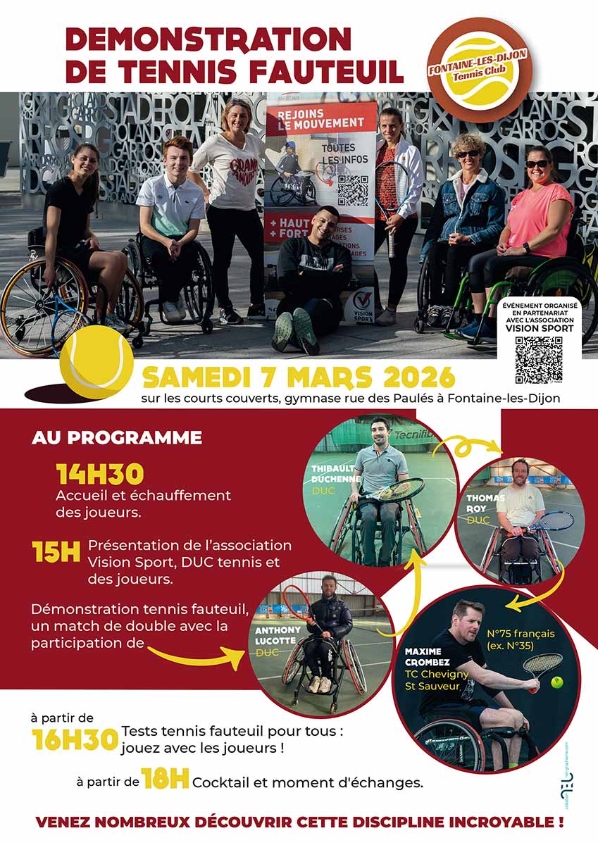 affiche tennis fauteuil 2026