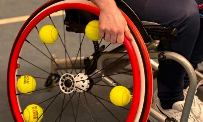 Retour en images sur la démonstration de tennis fauteuil
