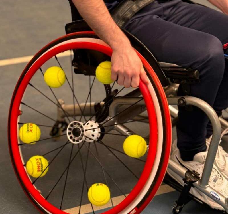Retour en images sur la démonstration de tennis fauteuil