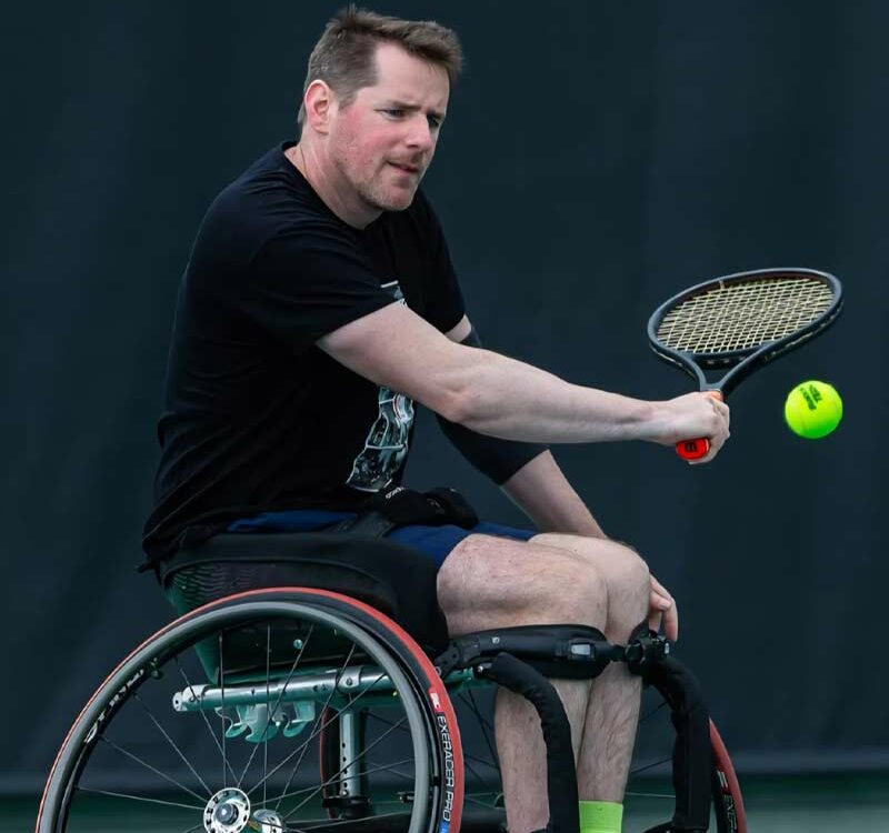 Démo tennis fauteuil