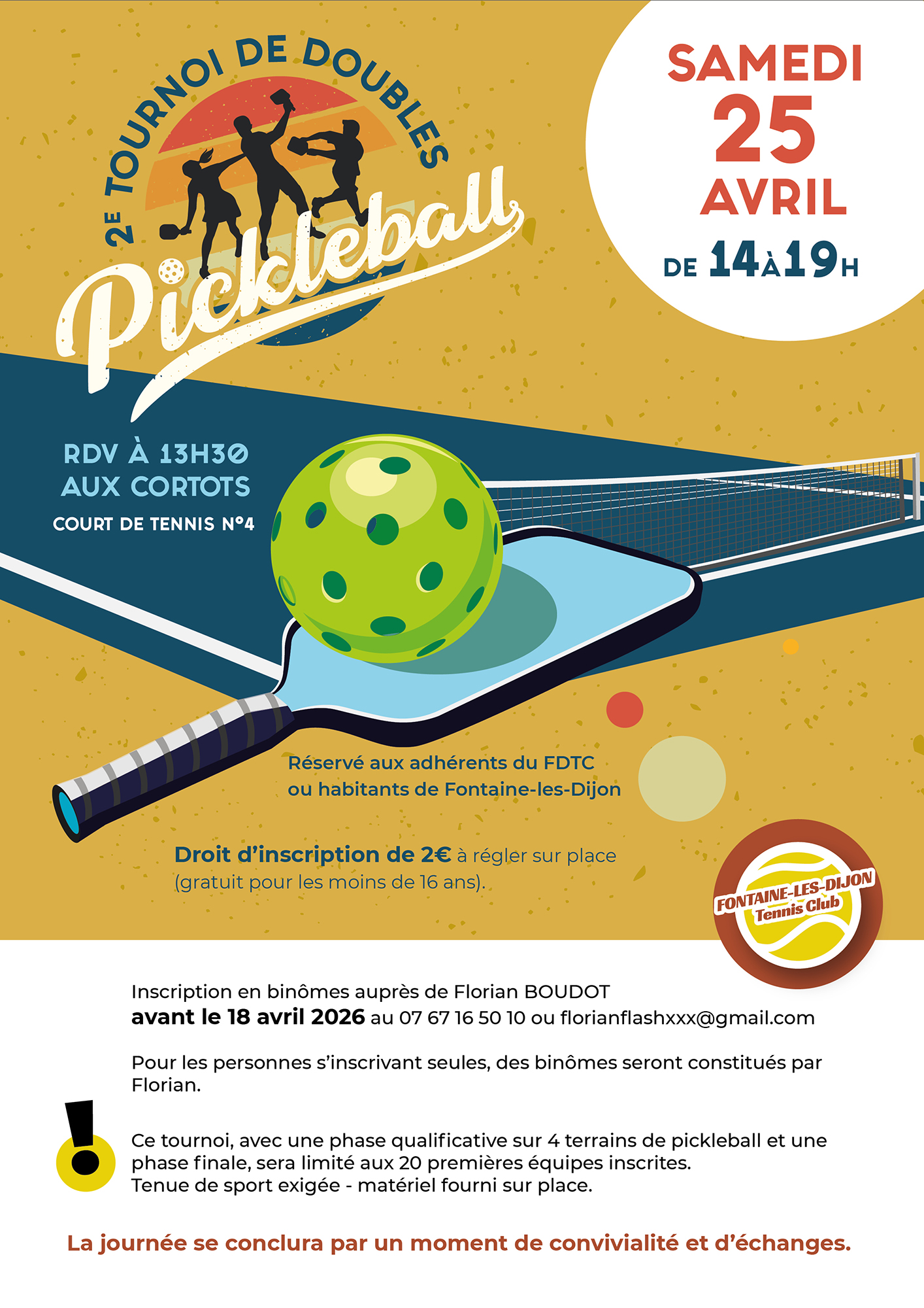 pickleball 25 avril